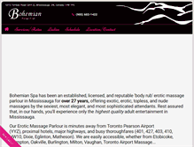 Tablet Screenshot of bohemianspa.com